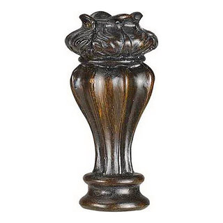 Brown Resin Finial, Finials, Fa-5006B - Transitional - Lighting ...