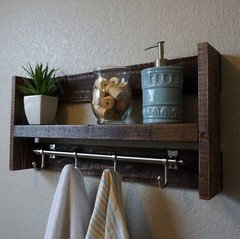 What to do with empty bathroom wall?