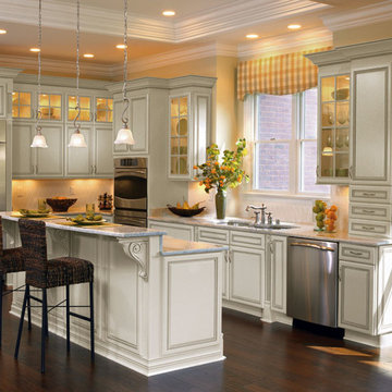 Off White Cabinets with Glaze