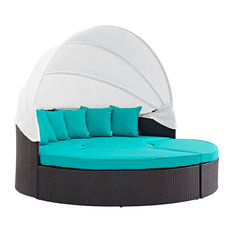 Convene Canopy Outdoor Patio 5-Piece Set Daybed