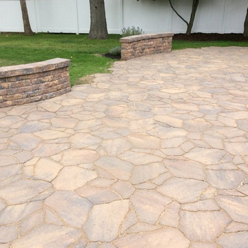 Natural irregular patio