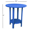 Phat Tommy Outdoor Pub Table, Tall Bar Height Poly Outdoor Furniture, Blue