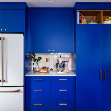 Retro Cobalt Kitchen