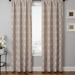 Blindsgalore Signature Drapery Panel: Azure Tile - Curtains