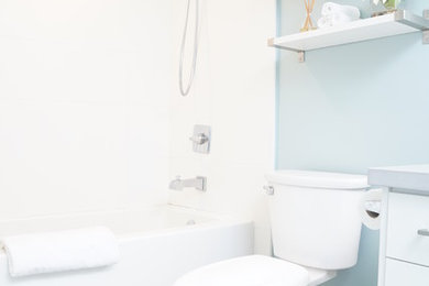 Example of a transitional bathroom design in Vancouver