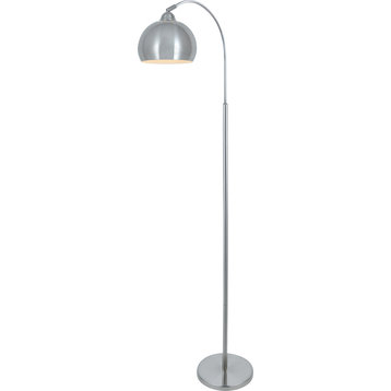 Palesa Floor Lamp - Polished Steel