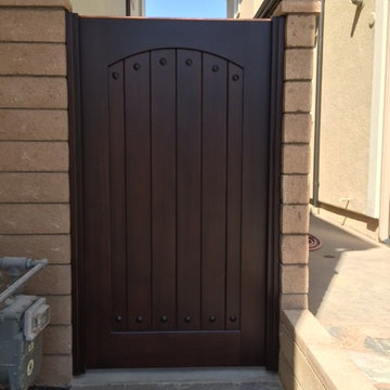 Clean and Simple Custom Wood Gates by Garden Passages