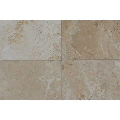 Saturnia Travertine Tiles, Honed Finish, 18"x18", Set of 96