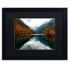 Philippe Hugonnard 'Mirror Lake' Art, Black Frame, Black Matte, 20"x16"