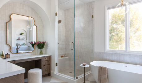Bathroom of the Week: Warm and Elegant in 100 Square Feet