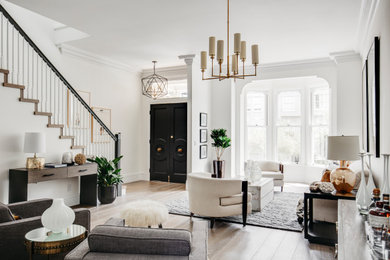 Living room - transitional living room idea in San Francisco