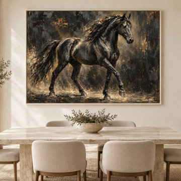 Untamed Authority - Horse Art Dining Room Visualization