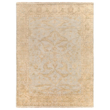 Surya Hillcrest HIL-9010 Traditional Area Rug, Wheat, 10' x 14' Rectangle