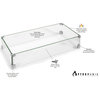 35"x21" Glass Wind Guard for Rectangular Fire Tables