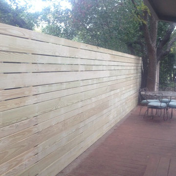 side yard landscape renovation and sitting arbor