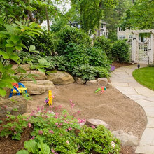 landscaped sandbox