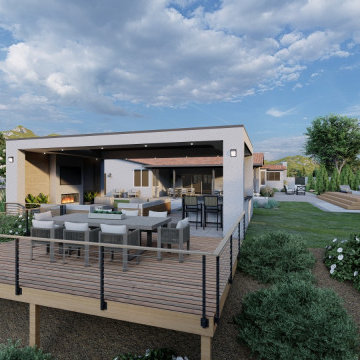 Complete Luxury Front & Backyard Design Concept