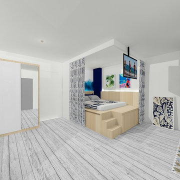 Small "Beach Concept" Apartment in South Jakarta