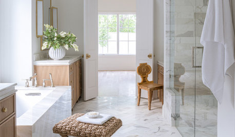Bathroom of the Week: Marble Sanctuary With a Curbless Shower