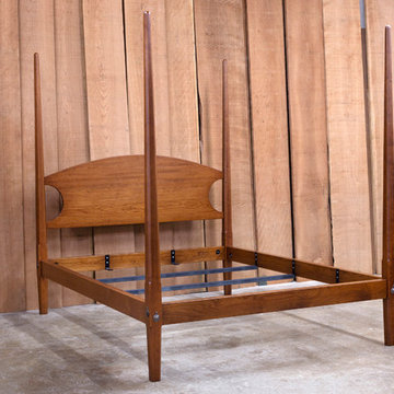 Mid Post Bed in Cherry