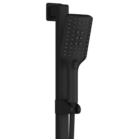 Seville Slide Bar With Handshower, 2.5 GPM, Matte Black, Left