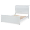 Legacy Classic Canterbury Sleigh Bed Queen Natural White Wood