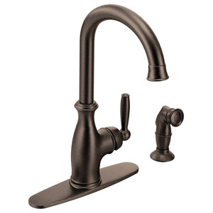 Danze Kitchen Faucet With Spray Oil Rub Bronze Traditional
