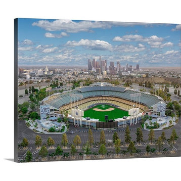 "Los Angeles Dodger Stadium" Wrapped Canvas Art Print, 14"x11"x1.5"