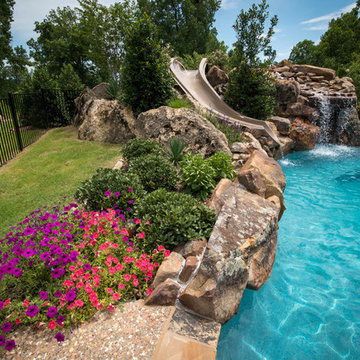 Moss Rock Boulder Coping