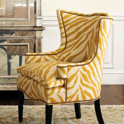 "Sunflower Zebra" Chair - Armchairs And Accent Chairs