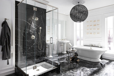 Bathroom - contemporary bathroom idea in Miami