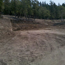 Primitive natural rock retaining walls