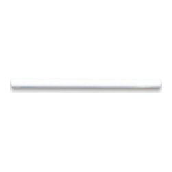 Stone Center Corp - Thassos White Marble Pencil Liner Trim Molding 3/4x12 Polished, 1 piece - Accent Trim And Border Tile