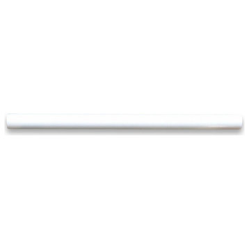 Thassos White Marble Pencil Liner Trim Molding 3/4x12 Polished, 1 piece