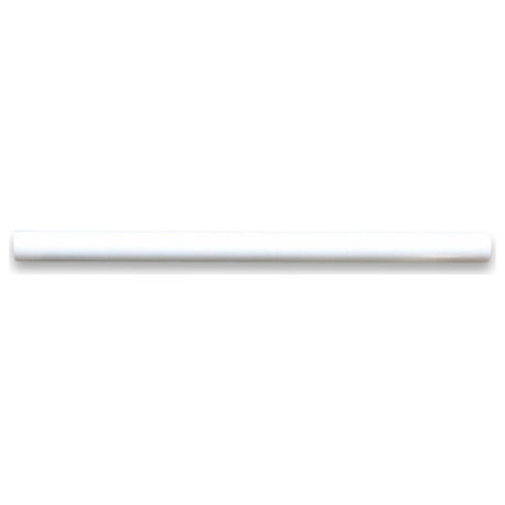 Thassos White Marble Pencil Liner Trim Molding 3/4x12 Polished, 1 piece