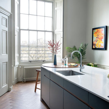 Modern kitchen in Edinburgh Townhouse
