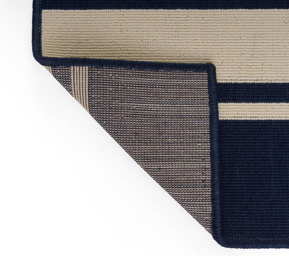 Julia Outdoor Stripe Area Rug, 5'3"x7"