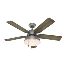 Hunter Fan Company 52" Mill Valley Matte Silver Ceiling Fan With Light