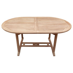Transitional Outdoor Dining Tables by Chic Teak