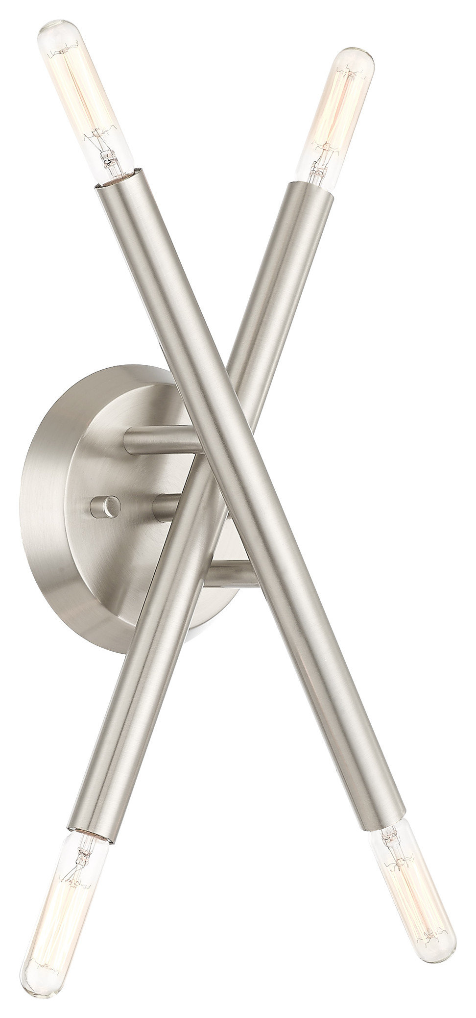 brushed nickel wall sconces