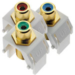 Legrand - Adorne Component Video Rca To F Kit, White - The adorne Component Video RCA to F Kit supports component video distribution. Combine with "AW" adornewall plates and "AC" port frames.