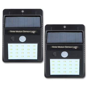 20 LED Bright Solar Outdoor Motion Activated Wall Mount Light
