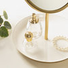 Laranya Tabletop Mirror, White/Gold 11x15