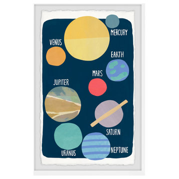 "All About the Planets" Framed Painting Print, 24x36