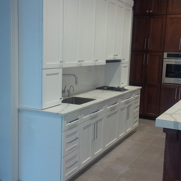 White and Walnut