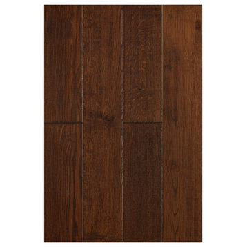 East West Furniture Sango Premier 1/2 x 5" Hardwood Flooring in Oak Rosewood