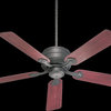 Hanover 52" Patio Transitional Ceiling Fan, Toasted Sienna, Rosewood Walnut