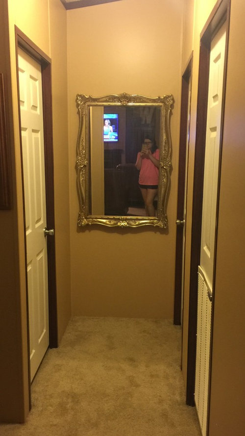 Decor ideas under mirror??