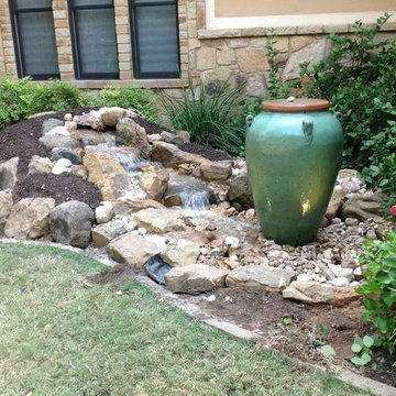 Christa's Front Yard Waterfall and Bubbling Urn Water Feature