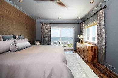Transitional master bedroom photo in Other